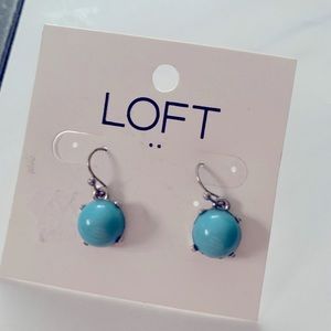 Loft Teal Drop Earrings